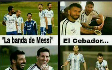 Al mal tiempo, memes de la Selección