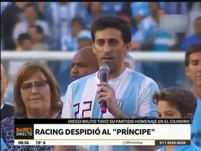 Racing despidió a Milito