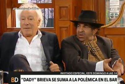 Dady Brieva se suma a "Polémica en el bar"