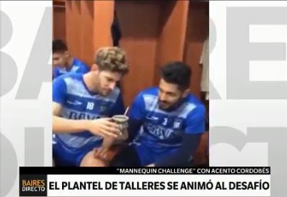 El plantel de Talleres se animó al "desafío mannequin"