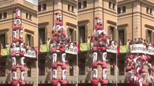 Una niña quedó gravemente herida tras caer de una "torre humana" en un tradicional evento en España