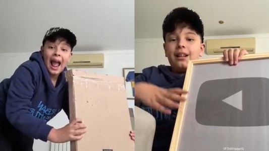 "¡Gracias tía!": el especial regalo que recibió un niño youtuber
