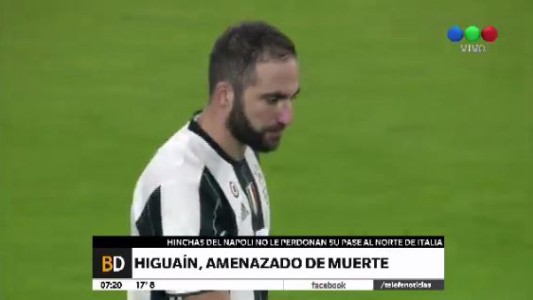 Amenazaron de muerte a Gonzalo Higuaín