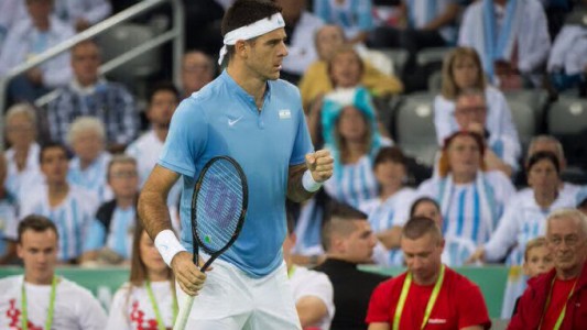 Copa Davis: Del Potro impuso su autoridad, le ganó a Karlovic y la serie está 1-1