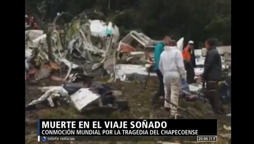 Conmoción mundial por la tragedia de Chapecoense