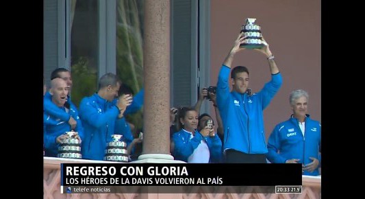 Los campeones de la Copa Davis, en Casa Rosada
