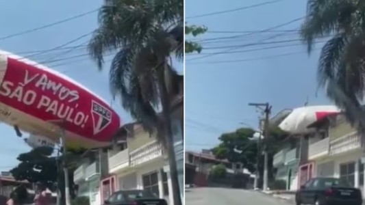 Un dirigible de San Pablo se estrelló en Brasil antes del partido con Botafogo por Copa Libertadores