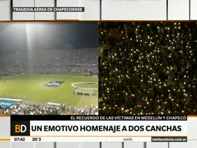 Un homenaje simultáneo en dos canchas para las víctimas
