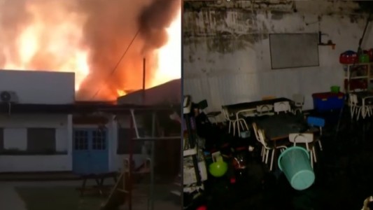 Robaron en un jardín de infantes y quemaron el edificio