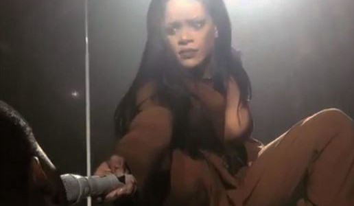 Rihanna quedó impactada con un fan al que le acercó el micrófono