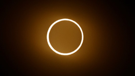 Eclipse: el anillo de fuego se vio con nitidez en el sur del país