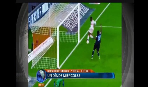 Un gol errado inexplicablemente, en un día de miércoles
