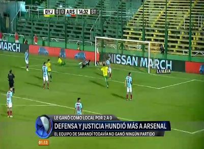 Defensa y Justicia hundió más a Arsenal