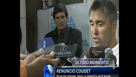 Vice de Rosario Central lamentó la renuncia de Coudet: "No tuvo la despedida que se merecía"