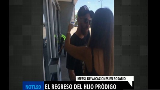Messi, de vacaciones en Rosario