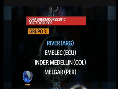 El sorteo de grupos de la Copa Libertadores 2017