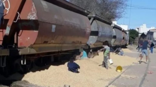 Saquearon un tren en Santa Fe y se robaron cerca de mil toneladas de soja