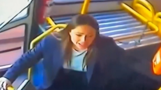 Video: el colectivo que "voló" al río, por dentro