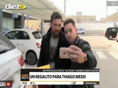 Un regalo para Thiago Messi