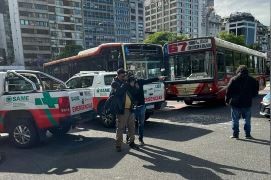 Chocaron dos colectivos en la avenida 9 de Julio: hay más de 25 heridos