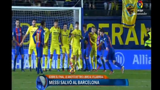 Golazo de Messi para el empate agónico del Barcelona