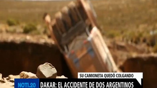 Dakar: el accidente de dos argentinos