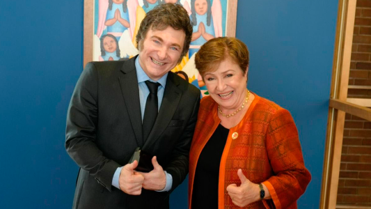 Negociaciones con el FMI: Milei se reunió con Georgieva en Brasil