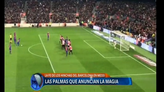 Las palmas que anuncian la magia de Messi