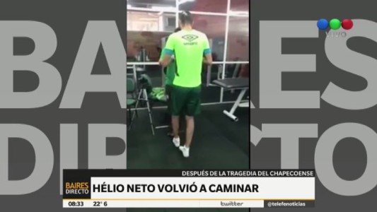 La emoción de Helio Neto al volver a caminar