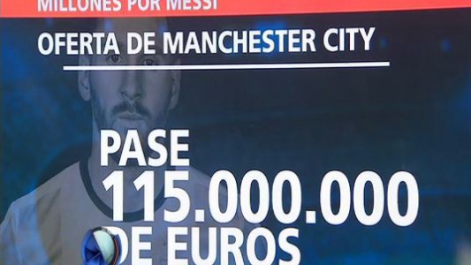 El Manchester City ofrecería 115 millones de euros por Lionel Messi