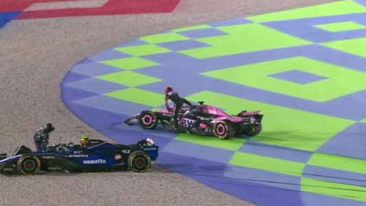 Colapinto fue impactado “de rebote” y quedó fuera del GP de Qatar
