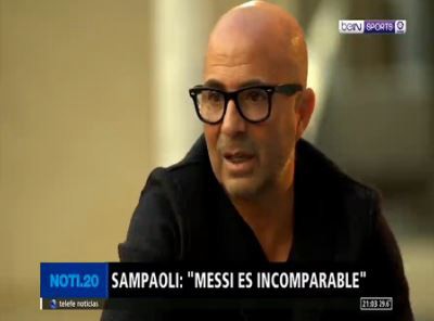 Sampaoli: "Messi es incomparable"