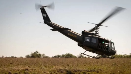 Cayó un helicóptero del Ejército en Campo de los Andes con cinco tripulantes