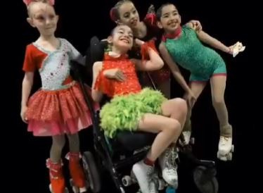 "Mami, quiero patinar": Amanda brilló en su primera gala de patín artístico