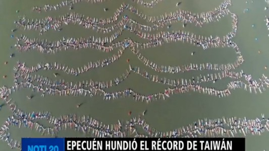 Epecuén hundió el récord de Taiwán