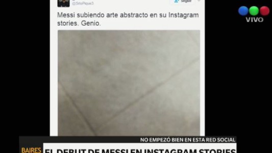 La extraña foto de Messi en Instagram Stories