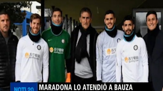 Maradona lo atendió a Bauza