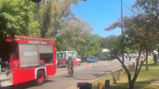 Susto por un incendio en el Campo Municipal de Golf de Palermo