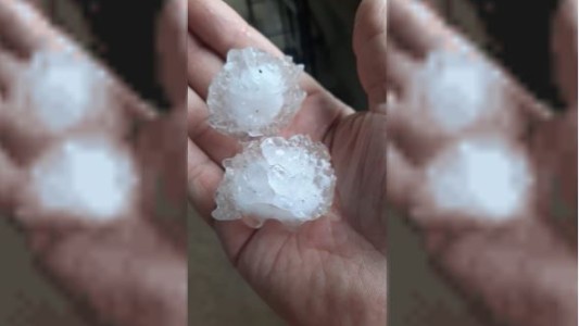 Cayó granizo en la provincia de San Juan