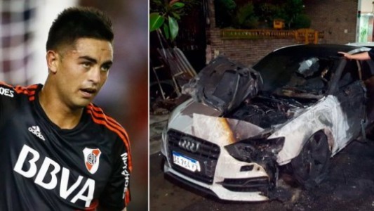Apareció quemado el auto del Pity Martínez