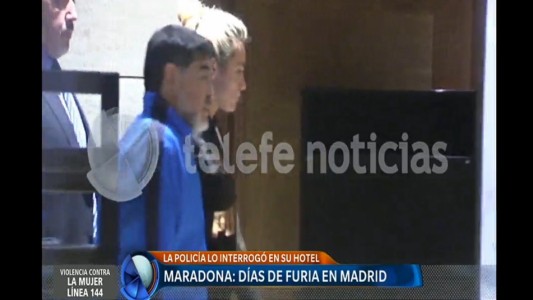 Maradona salió a negar escándalo con Rocío Oliva: "Que la cuenten como quieran"