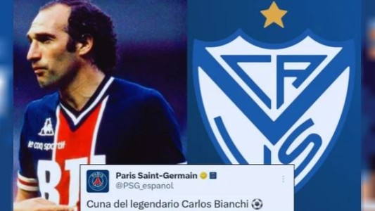 El PSG rinde homenaje a Vélez Sarsfield y a Carlos Bianchi