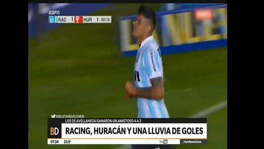 Pretemporada: lluvia de goles entre Racing y Huracán