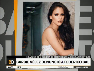 Denuncia por violencia de género de Barbie Vélez contra Federico Bal