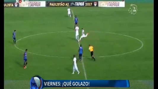 Desde mitad de cancha, el golazo del viernes
