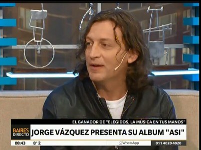 Jorge Vázquez presentó su álbum "Así"