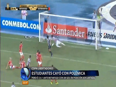 Copa Libertadores: Estudiantes cayó con polémica ante el Botafogo