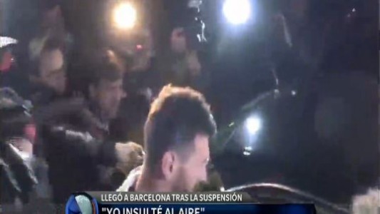 El descargo de Messi: "Yo insulté al aire"