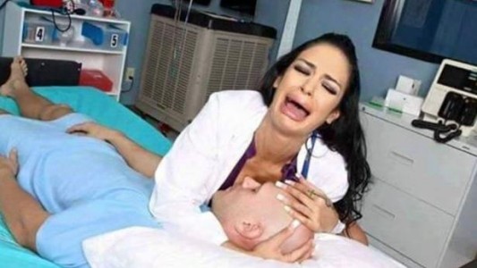 La foto de un enfermo de cáncer que conmociona Facebook es una escena de una película porno