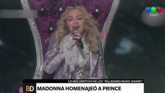 Madonna rindió homenaje a Prince en los Billboard 2016